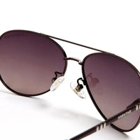 Tessera | Gradient Pink Brown Medium Full Rim Aviator Sunglasses for Men & Women [Polarized]