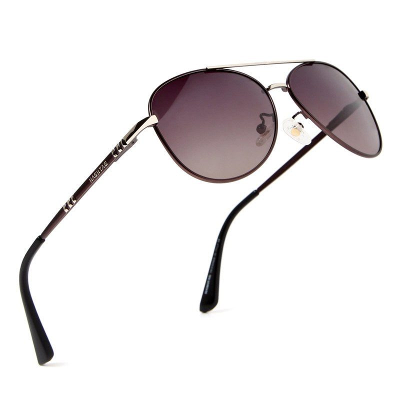 Tessera Gradient Pink Brown Medium Full Rim Aviator Sunglasses for Men & Women — Hashtag Eyewears
