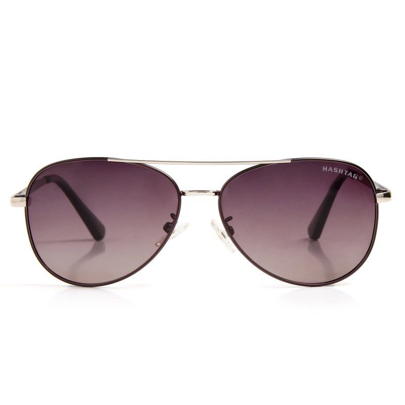 Tessera Gradient Pink Brown Medium Full Rim Aviator Sunglasses for Men & Women — Hashtag Eyewears