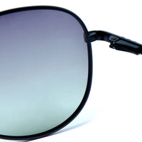 Tessera Silver & Black Large Full Rim Aviator Sunglasses for Men & Women — Hashtag Eyewears