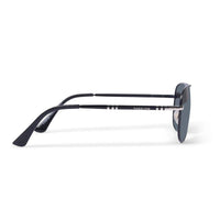 Tessera Silver & Black Medium Full Rim Aviator Sunglasses for Men & Women — Hashtag Eyewears
