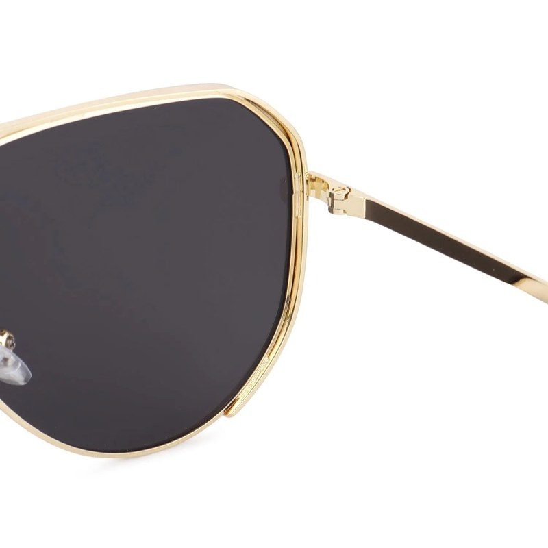 Tesseract Golden Large Full Rim Aviator Sunglasses for Men — Hashtag Eyewears