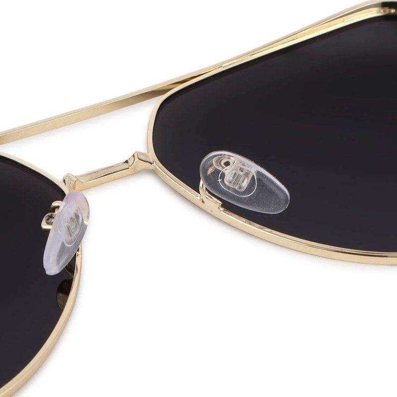 Tesseract Golden Large Full Rim Aviator Sunglasses for Men — Hashtag Eyewears