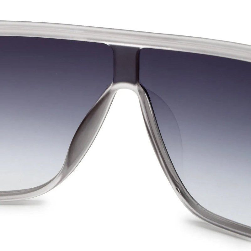 Texas Grey Medium Full Rim Shield Sunglasses for Men & Women — Hashtag Eyewears