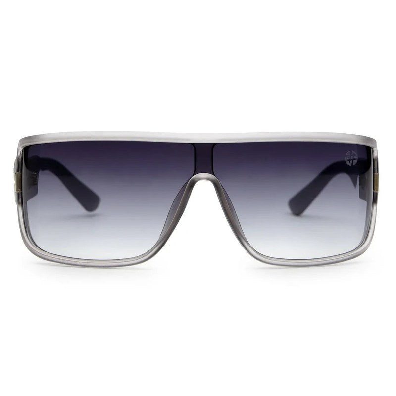 Texas Grey Medium Full Rim Shield Sunglasses for Men & Women — Hashtag Eyewears