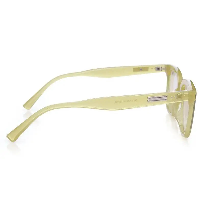 Teyra | Transparent Light Green Medium Full Rim Square Sunglasses for Men & Women [UV-protected] HASHTAG X VOSNO