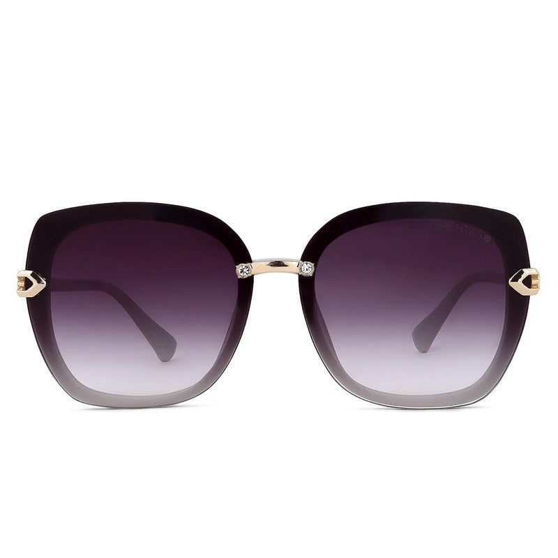 Thalron Black Large Full Rim Butterfly Sunglasses for Men & Women — Hashtag Eyewears