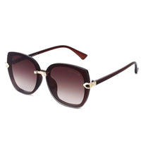 Thalron Gradient Brown Large Full Rim Butterfly Sunglasses for Men & Women — Hashtag Eyewears