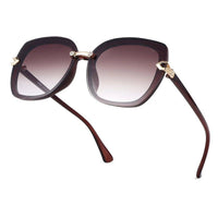 Thalron Gradient Brown Large Full Rim Butterfly Sunglasses for Men & Women — Hashtag Eyewears