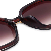 Thalron Gradient Brown Large Full Rim Butterfly Sunglasses for Men & Women — Hashtag Eyewears