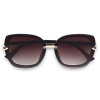 Thalron Gradient Brown Large Full Rim Butterfly Sunglasses for Men & Women — Hashtag Eyewears