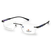 Thermo RM Gun Medium Rim Less Square Eyeglasses for Men & Women — Hashtag Eyewears