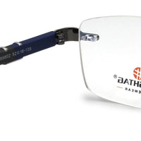 Thermo RM Gun Medium Rim Less Square Eyeglasses for Men & Women — Hashtag Eyewears
