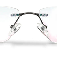 Thermo RM Gun Medium Rim Less Square Eyeglasses for Men & Women — Hashtag Eyewears