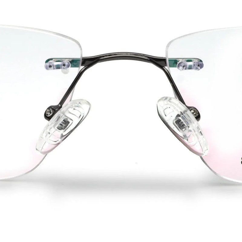Thermo RM Gun Medium Rim Less Square Eyeglasses for Men & Women — Hashtag Eyewears