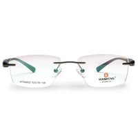 Thermo RM Gun Medium Rim Less Square Eyeglasses for Men & Women — Hashtag Eyewears