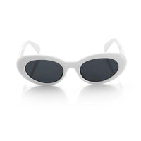 Thunderx White Medium Full Rim Oval Sunglasses for Women HASHTAG X WHITECHERRY — Hashtag Eyewears