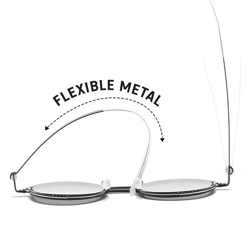 Tint Grey Medium Full Rim Round Sunglasses for Men & Women — Hashtag Eyewears