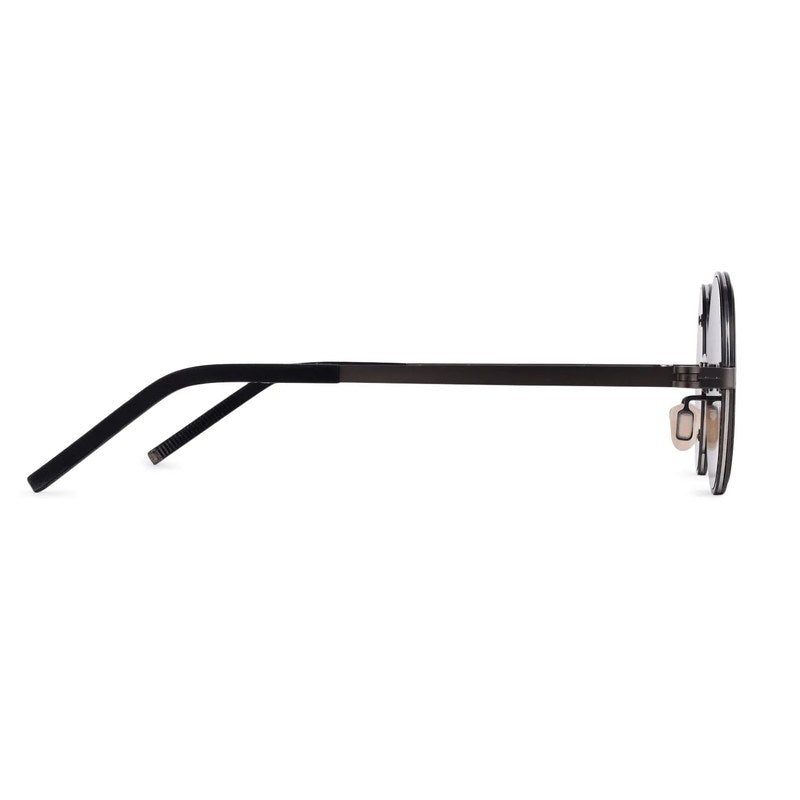 Tint Grey Medium Full Rim Round Sunglasses for Men & Women — Hashtag Eyewears