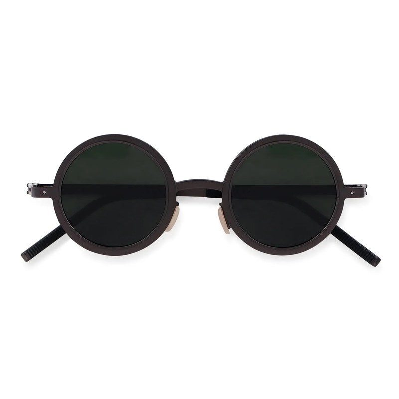 Tint | Grey Medium Full Rim Round Sunglasses for Men & Women [Tint Adjustable]