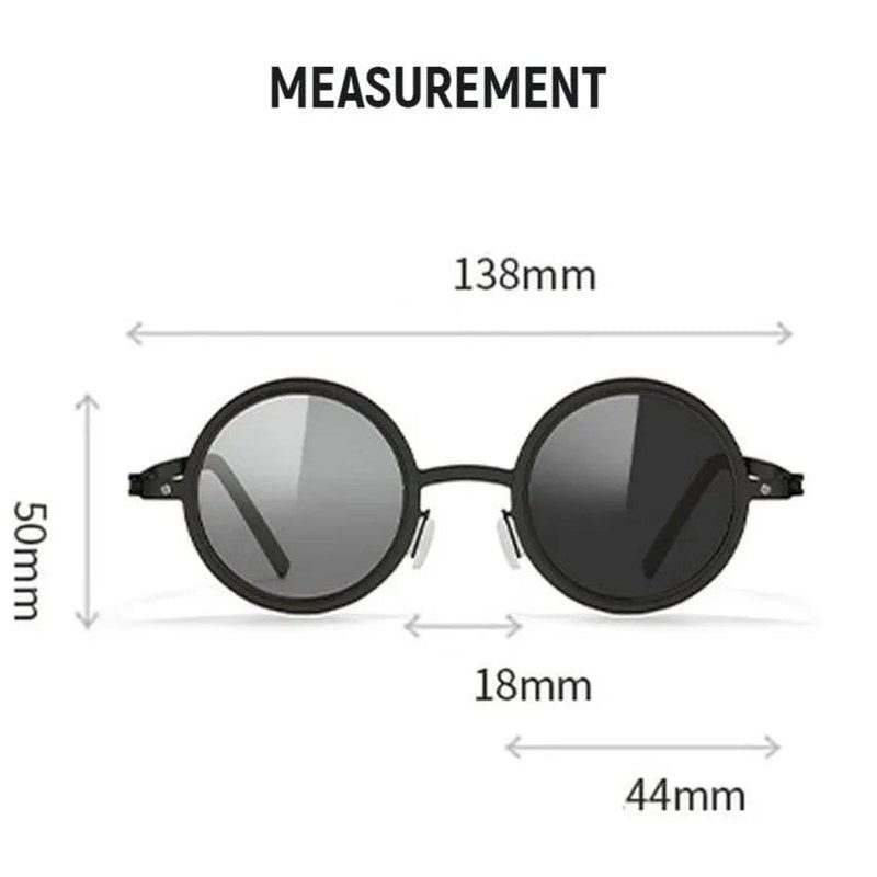 Tint Grey Medium Full Rim Round Sunglasses for Men & Women — Hashtag Eyewears