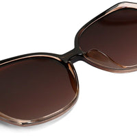 Titanis Gradient Brown Large Full Rim Oval Sunglasses for Women — Hashtag Eyewears