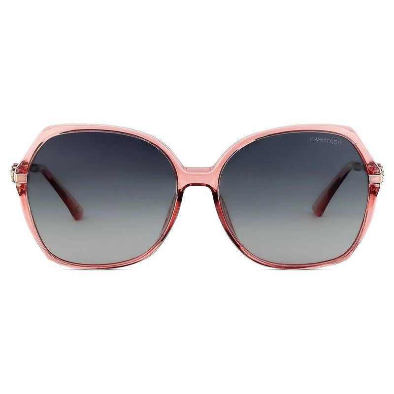 Titanis Pink Large Full Rim Oval Sunglasses for Women — Hashtag Eyewears