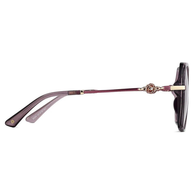 Titanis Purple Large Full Rim Oval Sunglasses for Women — Hashtag Eyewears
