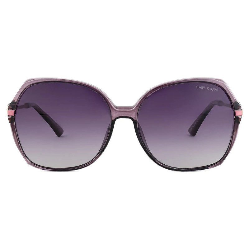 Titanis Purple Large Full Rim Oval Sunglasses for Women — Hashtag Eyewears