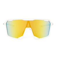 Torque White Extra-Large Full Rim Shield Sports Sunglasses for Men & Women — Hashtag Eyewears