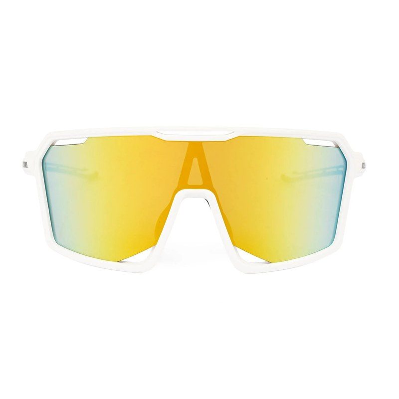 Torque White Extra-Large Full Rim Shield Sports Sunglasses for Men & Women — Hashtag Eyewears