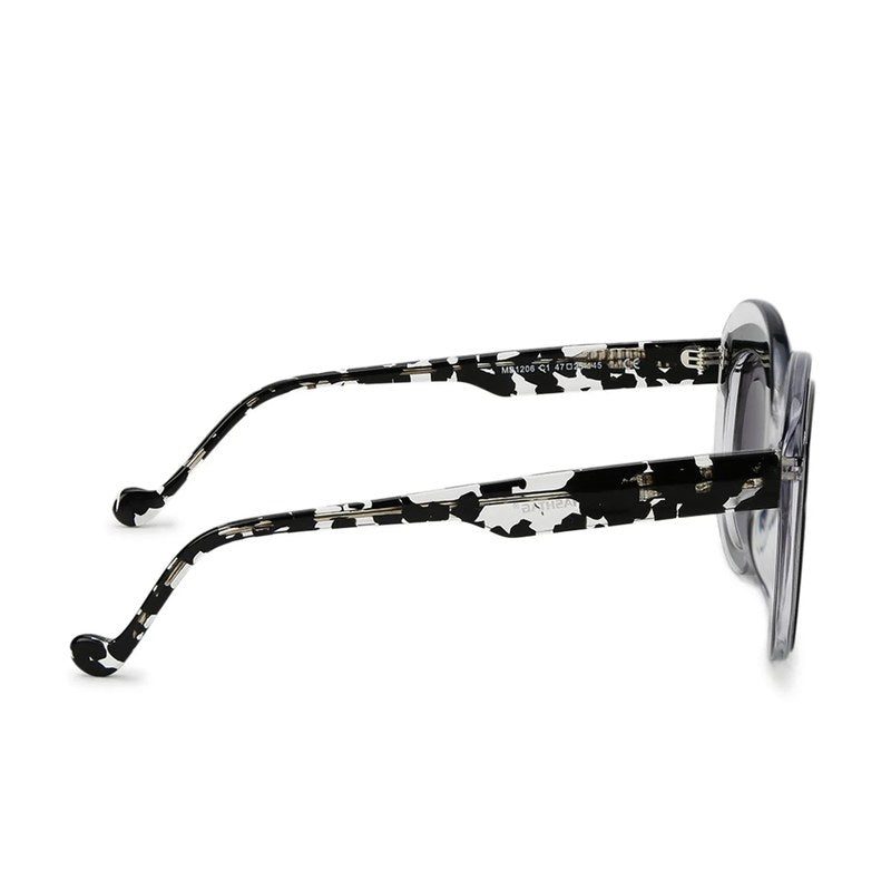 TRANCY Black-Water Medium Full Rim Round Sunglasses for Women — Hashtag Eyewears