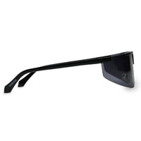 Tri-Angle Black Large Rim Less Rectangle Sunglasses for Men & Women — Hashtag Eyewears
