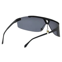Tri-Angle Black Large Rim Less Rectangle Sunglasses for Men & Women — Hashtag Eyewears