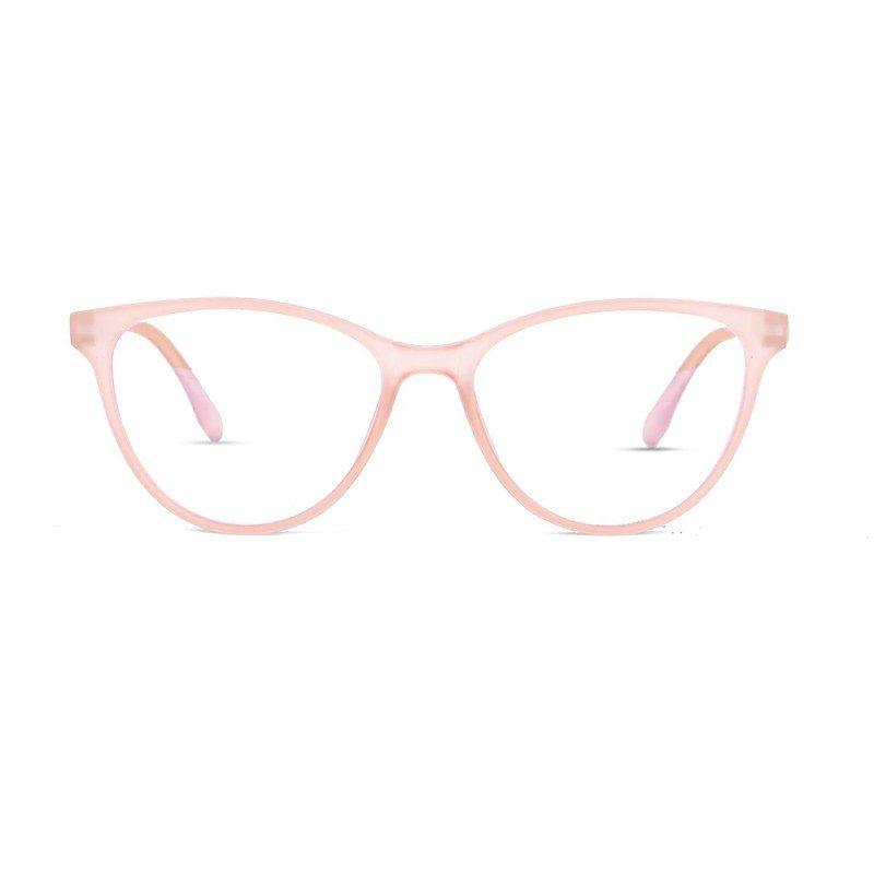 TruBlu Baby Pink Medium Full Rim CATEYE Computer Glasses for Men & Women — Hashtag Eyewears