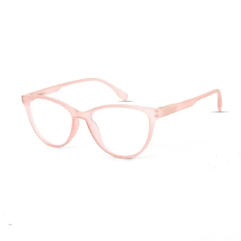 TruBlu | Baby Pink Medium Full Rim CATEYE Computer Glasses for Men & Women [Blue Block]
