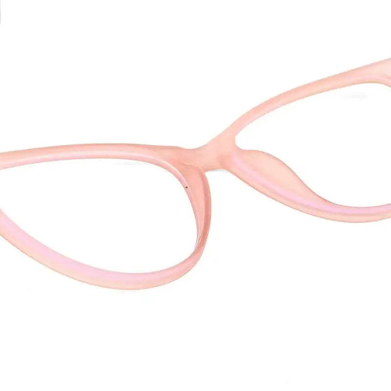TruBlu | Baby Pink Medium Full Rim CATEYE Computer Glasses for Men & Women [Blue Block]