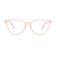 TruBlu | Baby Pink Medium Full Rim CATEYE Computer Glasses for Men & Women [Blue Block]