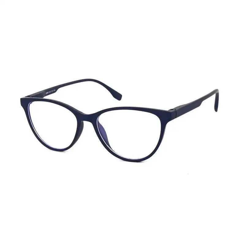 TruBlu | Blue Medium Full Rim CATEYE Computer Glasses for Men & Women [Blue Block]
