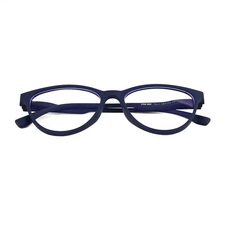 TruBlu | Blue Medium Full Rim CATEYE Computer Glasses for Men & Women [Blue Block]