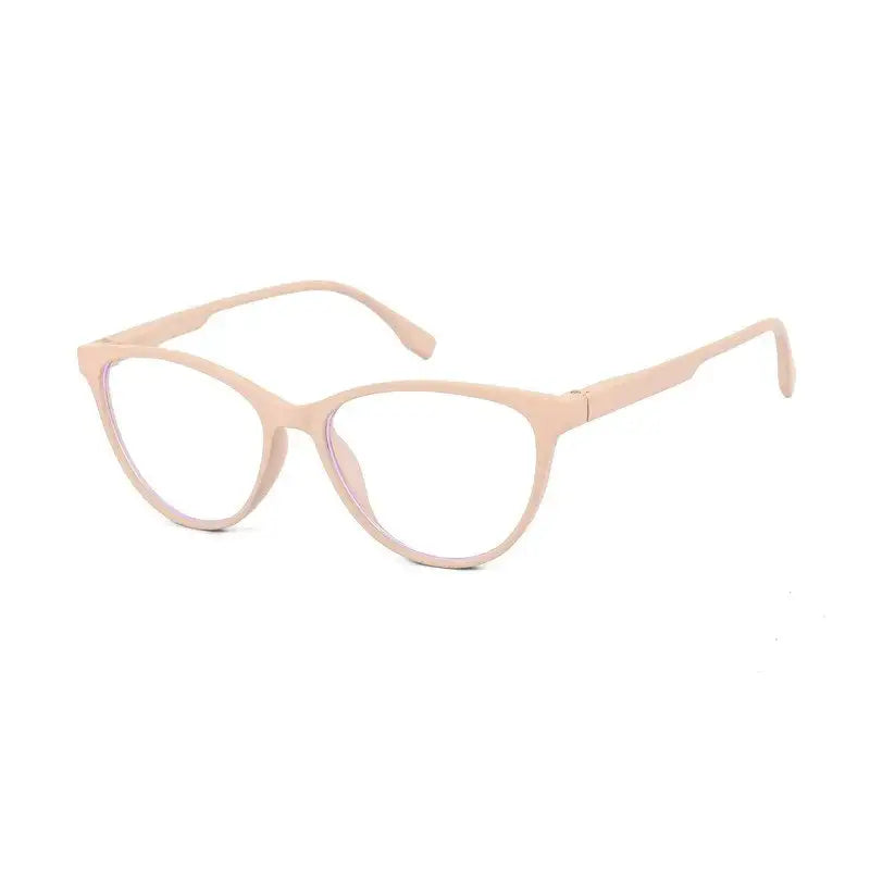 TruBlu | Cream Medium Full Rim CATEYE Computer Glasses for Men & Women [Blue Block]