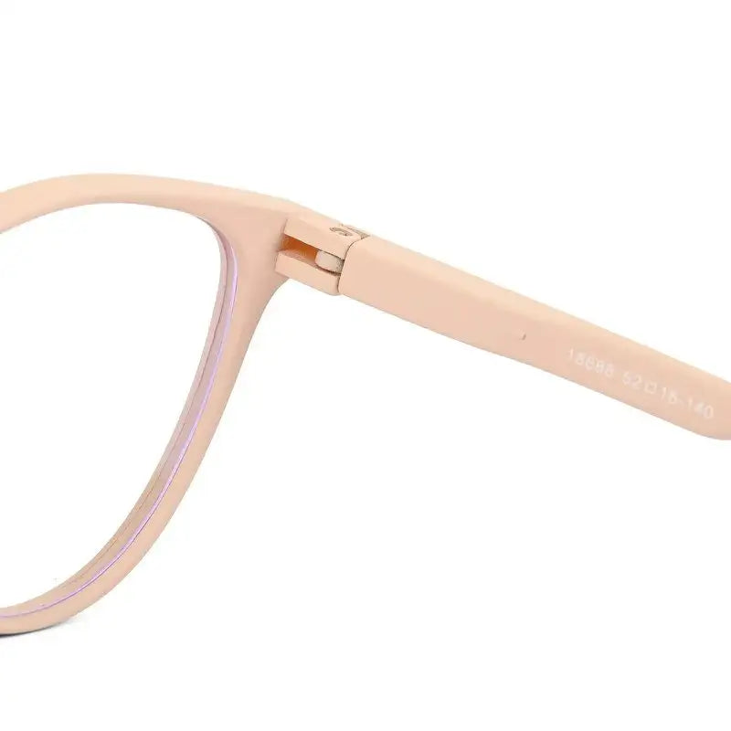 TruBlu | Cream Medium Full Rim CATEYE Computer Glasses for Men & Women [Blue Block]