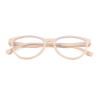 TruBlu | Cream Medium Full Rim CATEYE Computer Glasses for Men & Women [Blue Block]