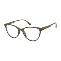 TruBlu | Dark Green Medium Full Rim CATEYE Computer Glasses for Men & Women [Blue Block]