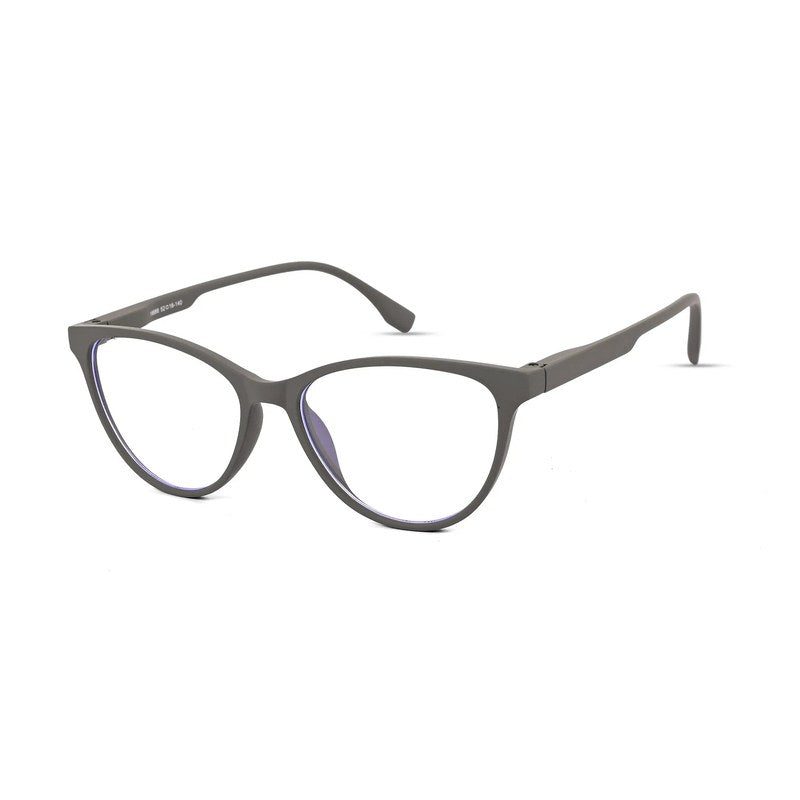 TruBlu Grey Medium Full Rim CATEYE Computer Glasses for Men & Women — Hashtag Eyewears