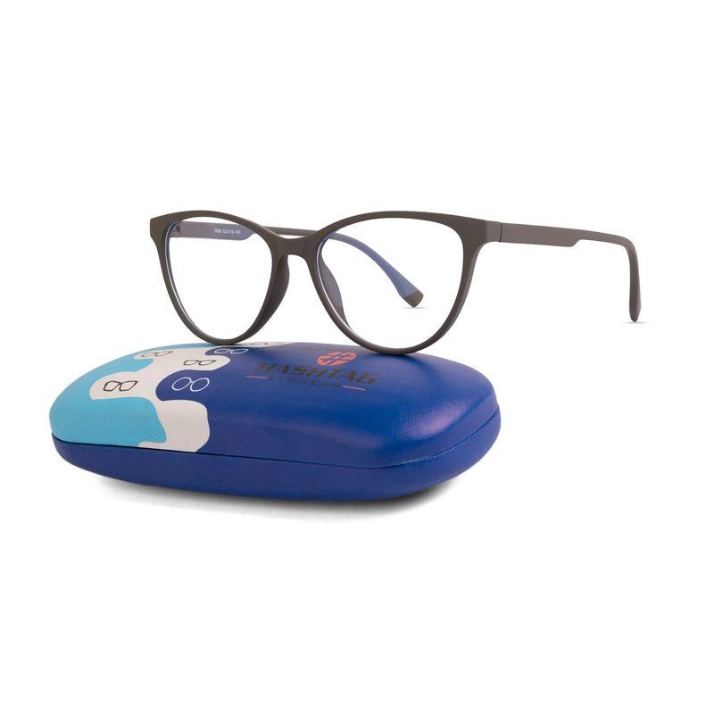 TruBlu Grey Medium Full Rim CATEYE Computer Glasses for Men & Women — Hashtag Eyewears