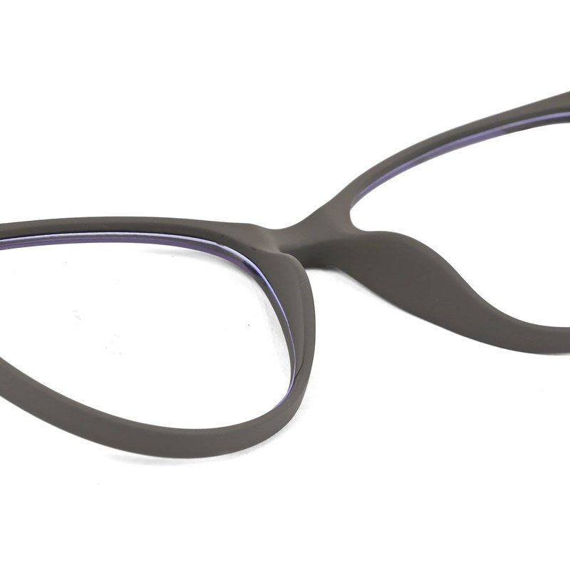 TruBlu Grey Medium Full Rim CATEYE Computer Glasses for Men & Women — Hashtag Eyewears