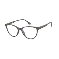 TruBlu | Grey Medium Full Rim CATEYE Computer Glasses for Men & Women [Blue Block]