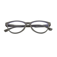 TruBlu | Grey Medium Full Rim CATEYE Computer Glasses for Men & Women [Blue Block]