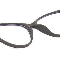 TruBlu | Grey Medium Full Rim CATEYE Computer Glasses for Men & Women [Blue Block]
